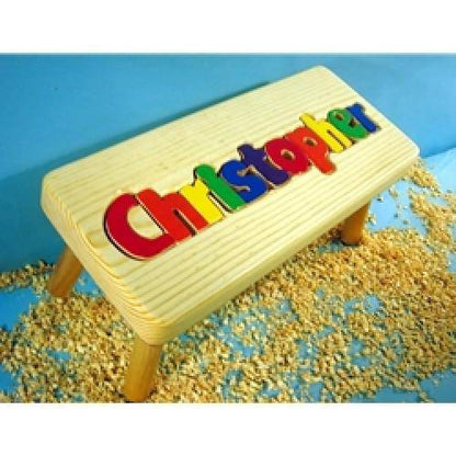 Personalized Puzzle Name Step Stool