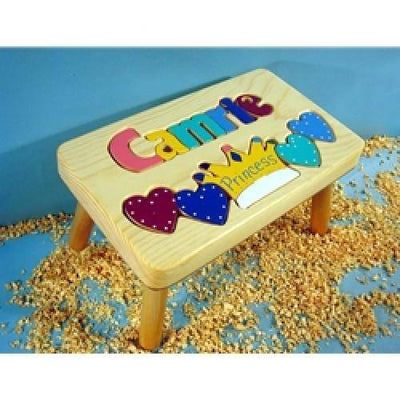 Personalized Puzzle Princess Stool - Twinkle Twinkle Little One