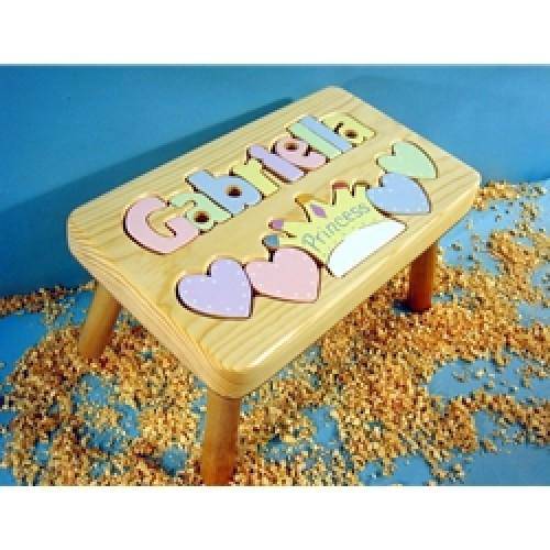 Personalized Puzzle Princess Stool - Twinkle Twinkle Little One