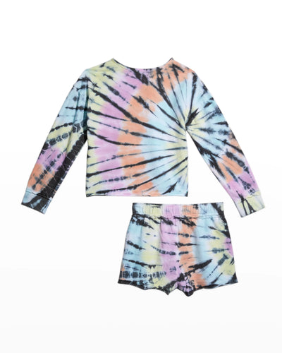 Tie-Dye Henley Top & Shorts Set - Twinkle Twinkle Little One