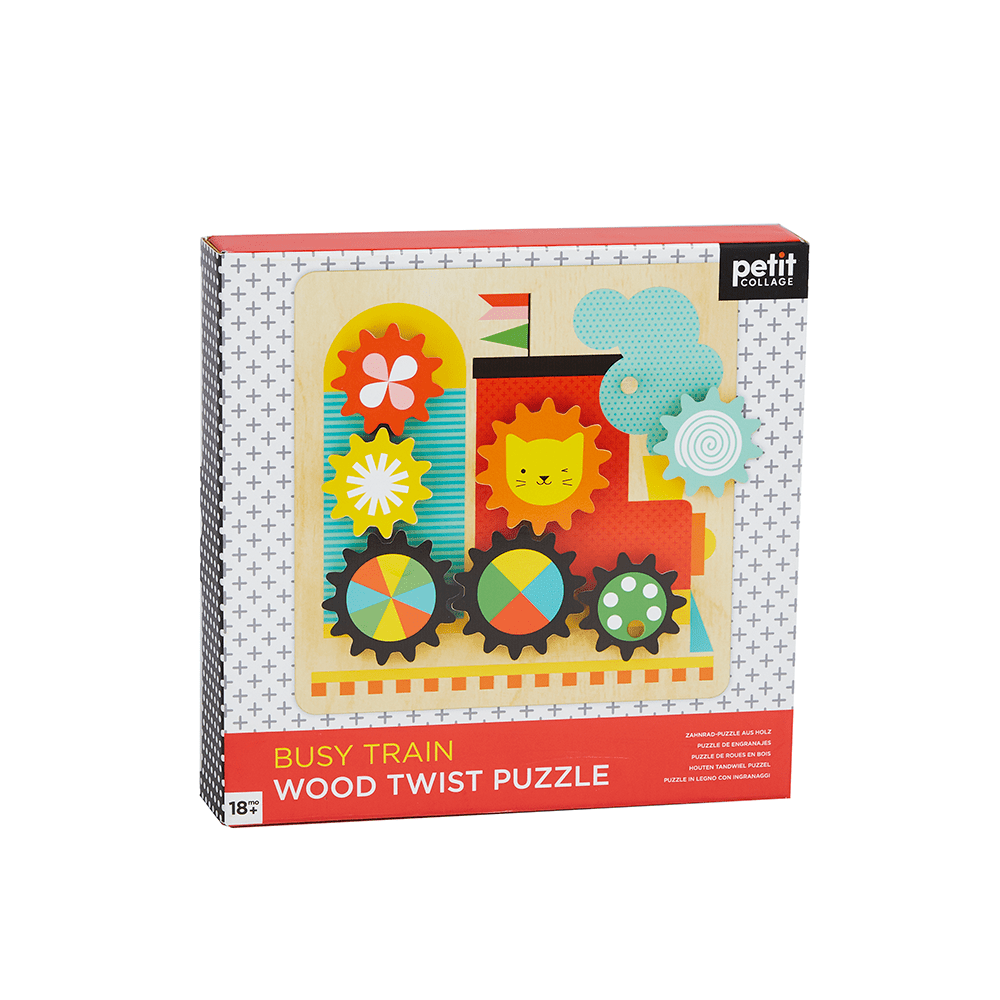 Busy Train Wooden Twist Puzzle - Twinkle Twinkle Little One