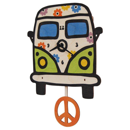 Peace Bus Pendulum 3-D Clock