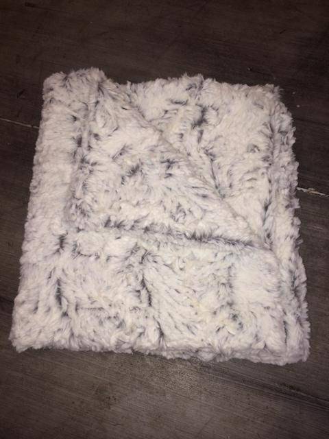 Grey Faux Fur Baby Blanket