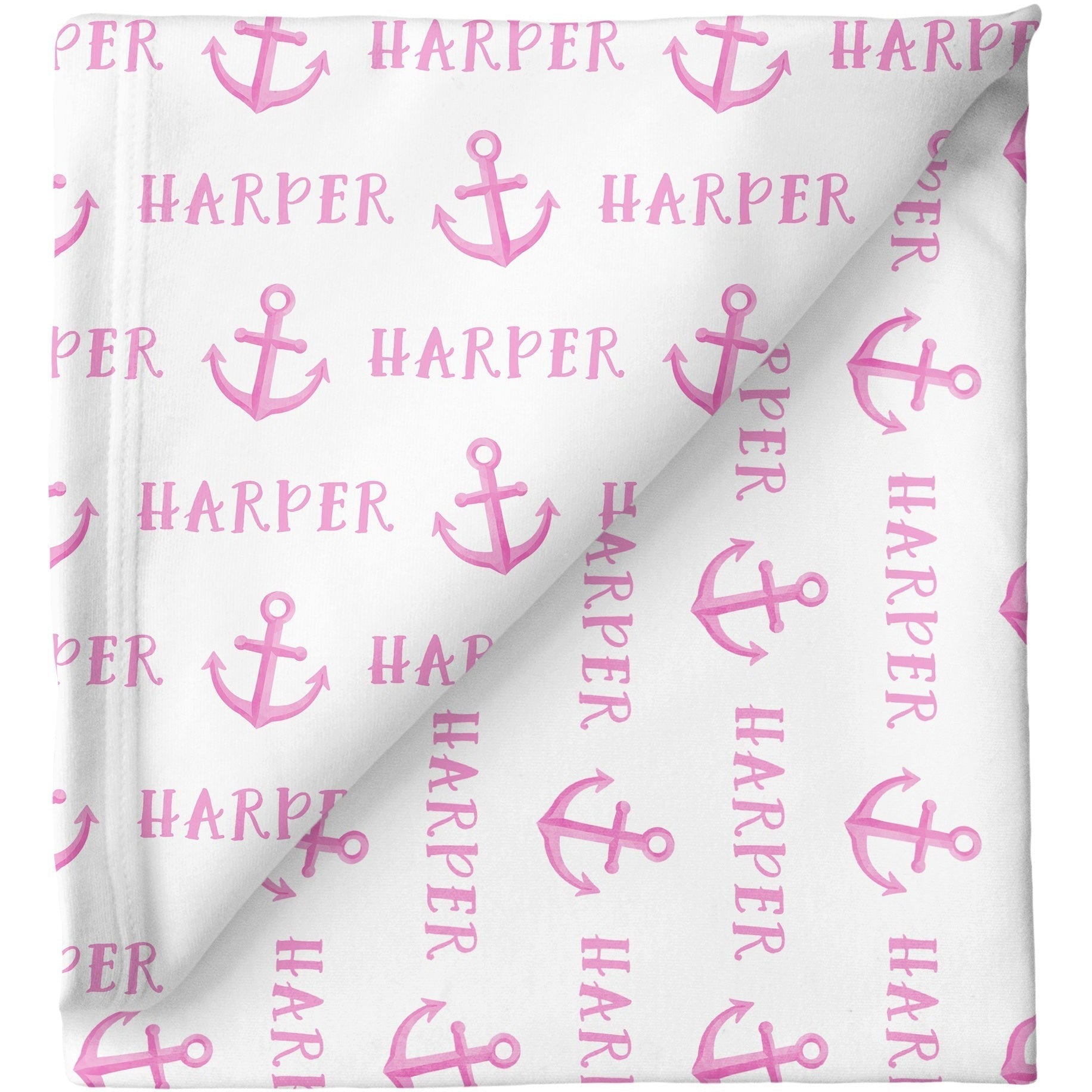 Sugar + Maple Personalized Stretchy Blanket | Anchor - Twinkle Twinkle Little One