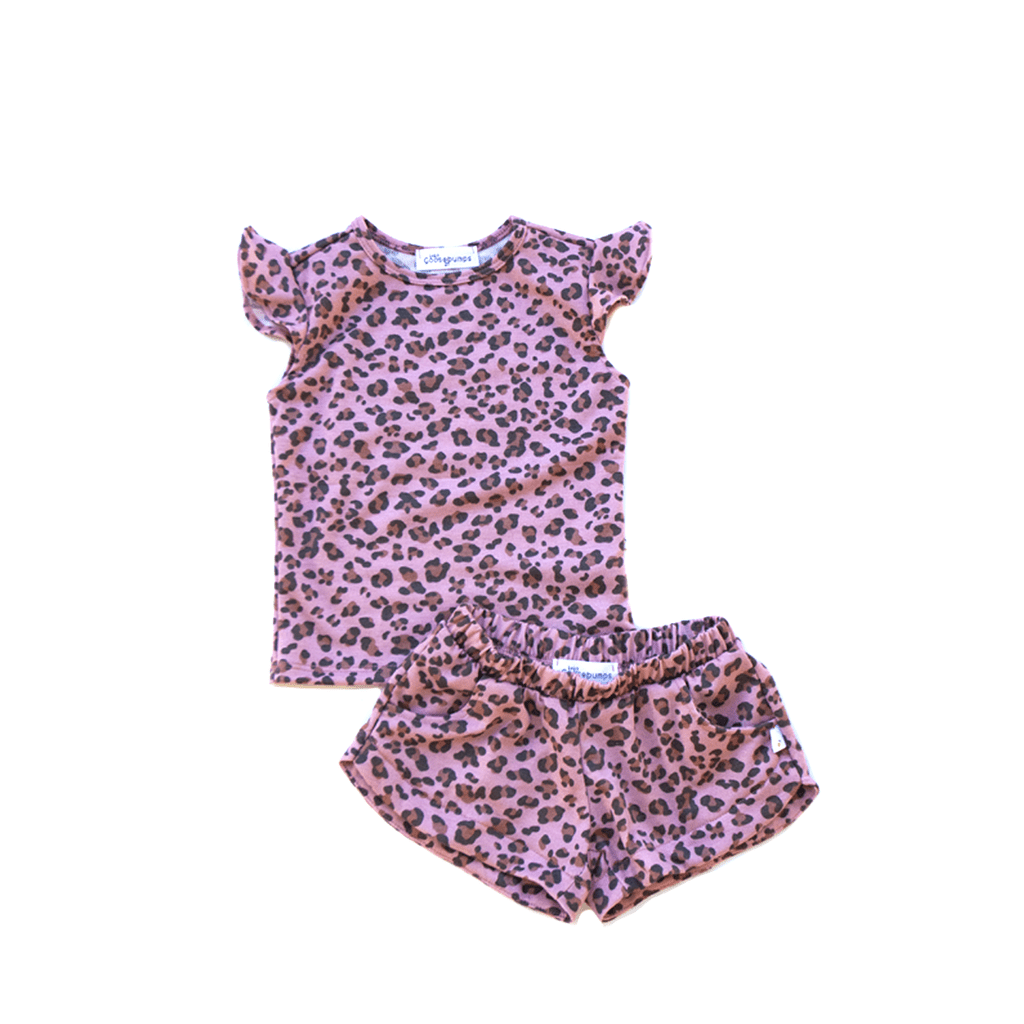 Pink Cheetah Short Set - Twinkle Twinkle Little One