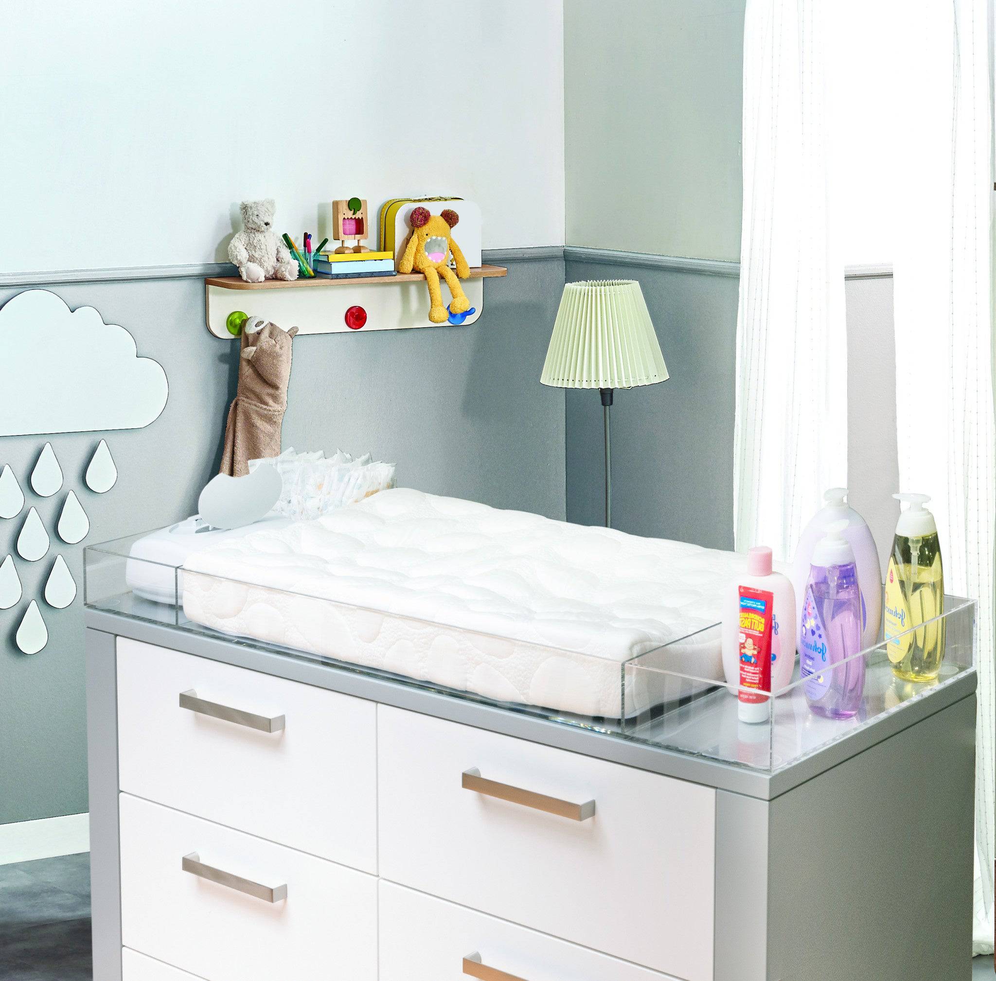 acrylic diaper changing table for baby