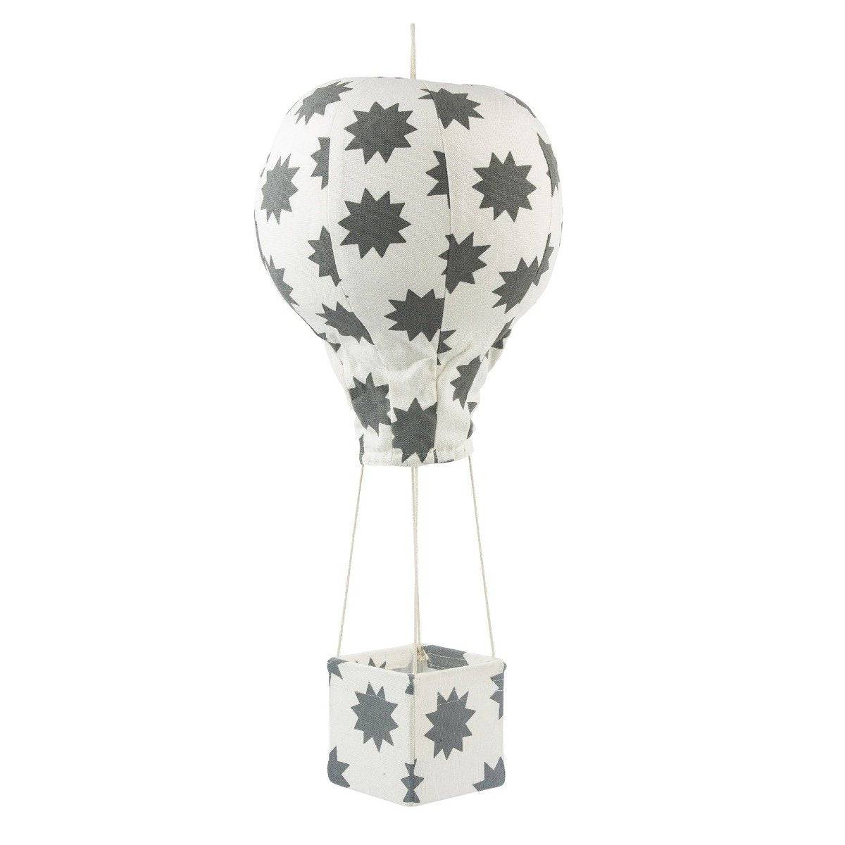 Pow! Charcoal Stars Hot Air Balloon - Twinkle Twinkle Little One