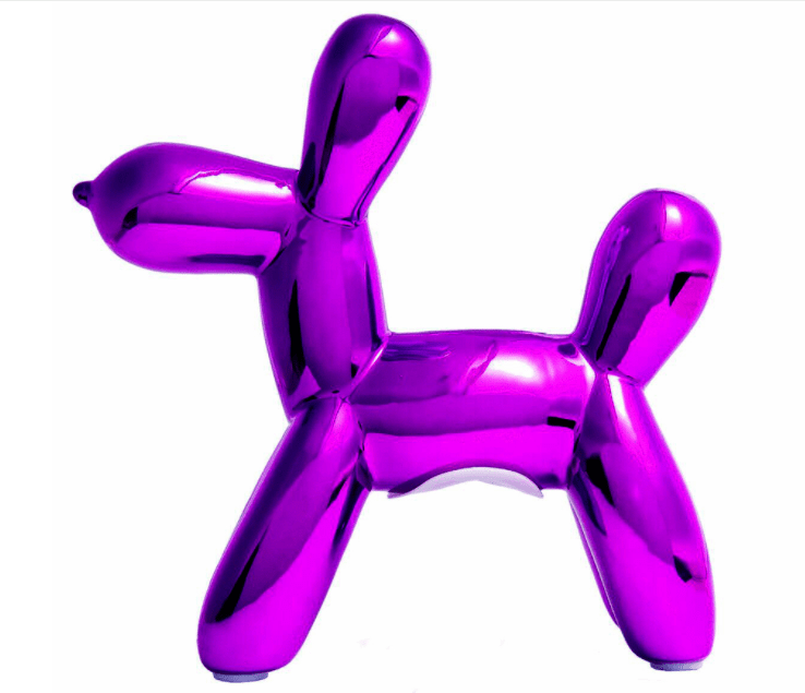Purple Mini Balloon Dog Bank - 7.5" - Twinkle Twinkle Little One