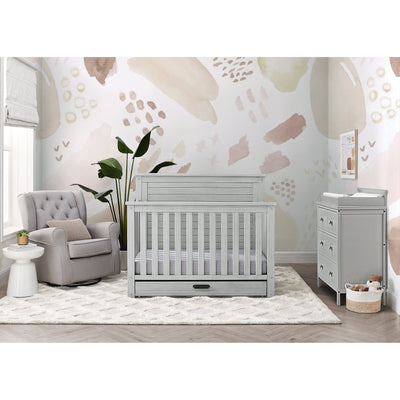 Cameron 6-in-1 Convertible Crib with Trundle Drawer - Twinkle Twinkle Little One