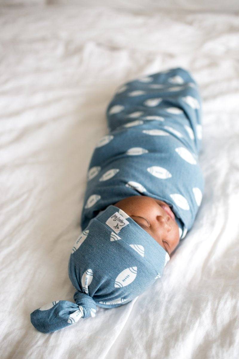 Quarterback Knit Swaddle Blanket - Twinkle Twinkle Little One