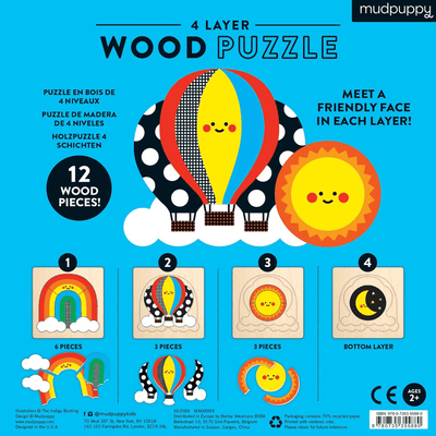 Rainbow Friends 4 Layer Wood Puzzle - Twinkle Twinkle Little One