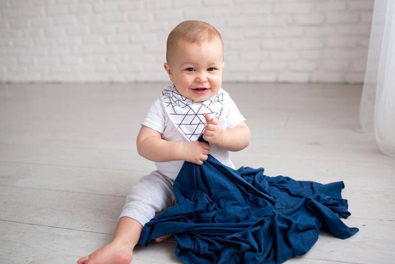 River Knit Swaddle Blanket - Twinkle Twinkle Little One
