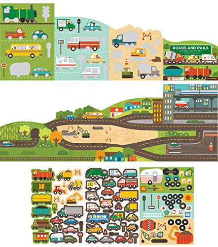 Roads & Rails Sticker Activity Set - Twinkle Twinkle Little One