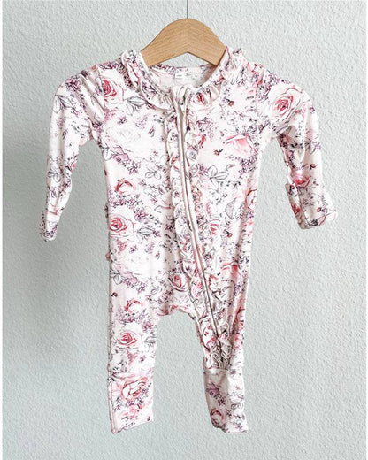 Rosy Posy Ruffle Footie - Twinkle Twinkle Little One