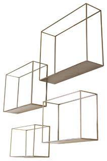 Set of 4 Metal Shelves