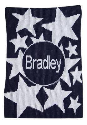 Shooting Stars & Name Stroller Blanket