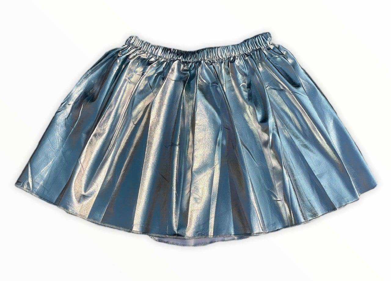 Pleather Skirt - Silver - Twinkle Twinkle Little One
