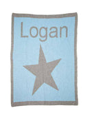 Single Star & Name Stroller Blanket - Twinkle Twinkle Little One