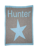 Single Star & Name Stroller Blanket - Twinkle Twinkle Little One