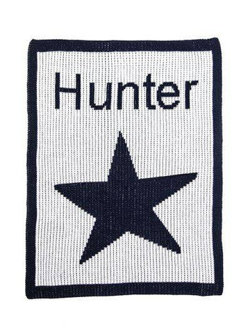 Single Star & Name Stroller Blanket - Twinkle Twinkle Little One
