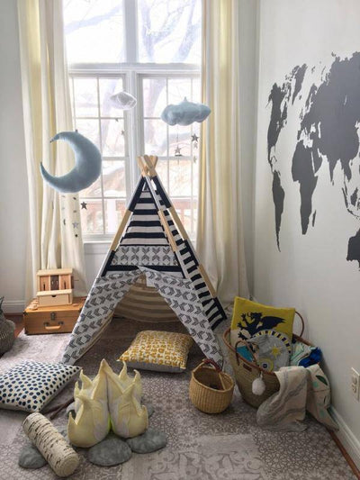 Sky & Sapphire Luxe Cascading Moon Mobile