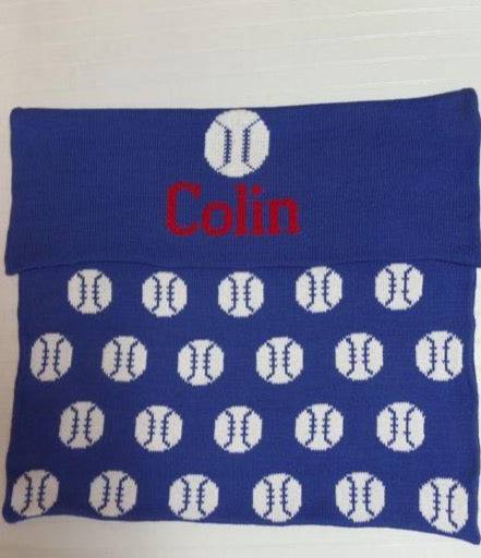 Baseball Double Cotton Knit Blanket - Twinkle Twinkle Little One