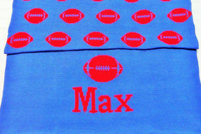 Football Double Cotton Knit Blanket - Twinkle Twinkle Little One