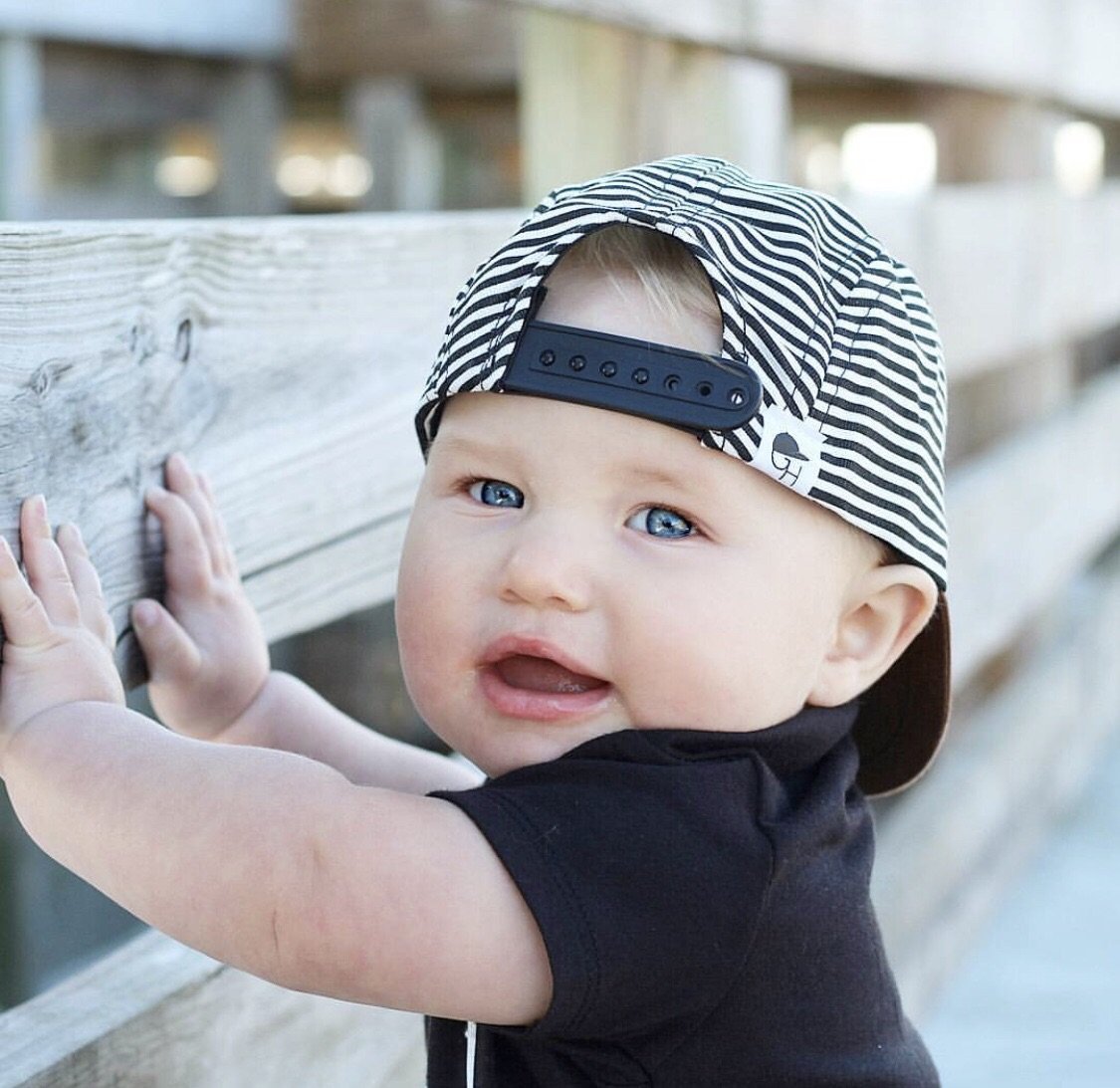 Stripe 5 Panel Trucker Hat - Twinkle Twinkle Little One