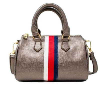 Striped Duffel Bag Handbag - Twinkle Twinkle Little One
