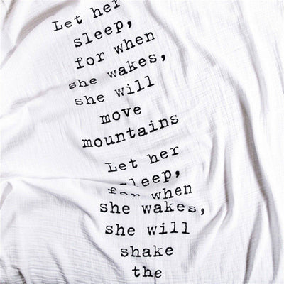 Let Her Sleep Organic Cotton Swaddle Blanket - Twinkle Twinkle Little One