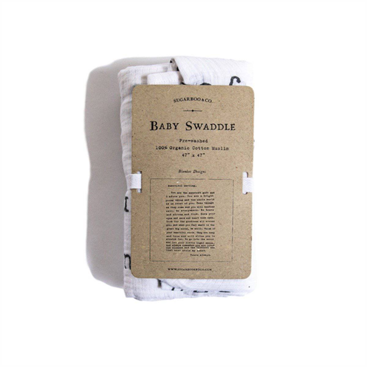 Letter to Sophie Organic Cotton Swaddle Blanket - Twinkle Twinkle Little One