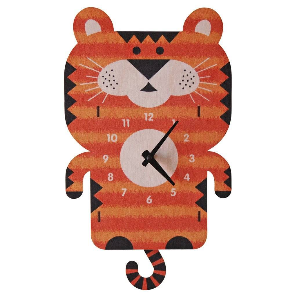 Tiger Pendulum 3-D Clock