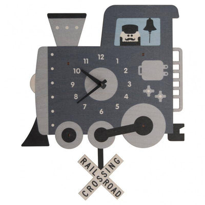 Train Pendulum 3-D Clock