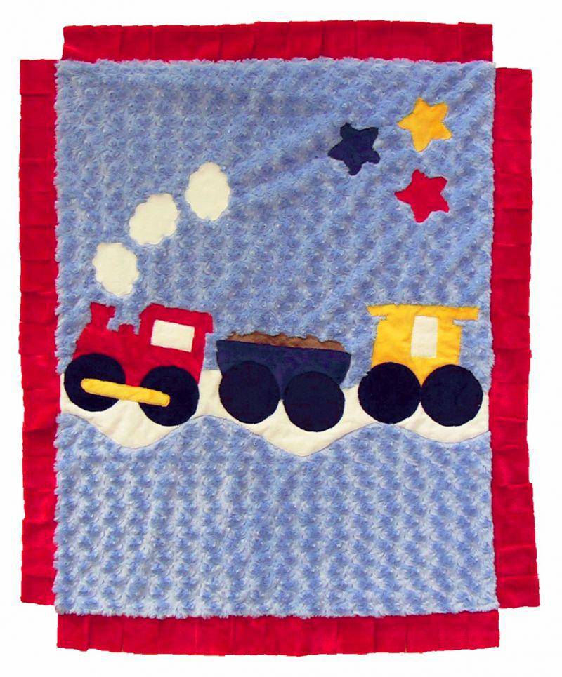 Train Boogie Baby Crib Blanket with Flange