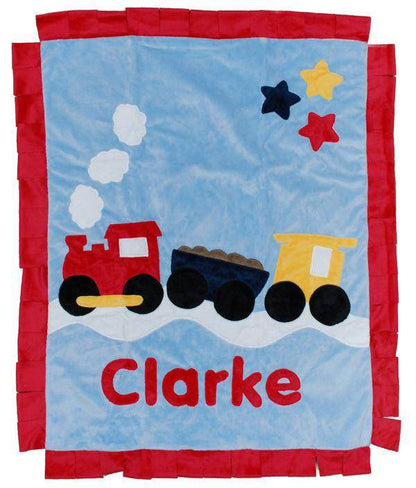 Train Boogie Baby Crib Blanket with Flange