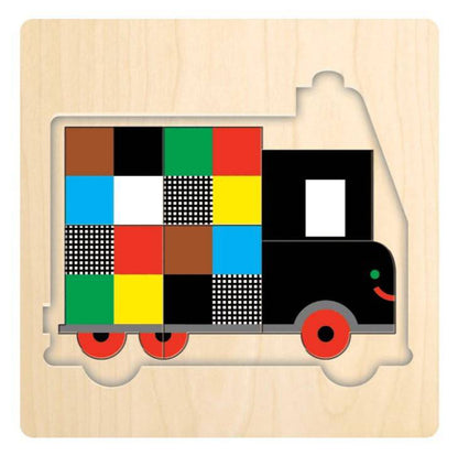Transportation 4 Layer Wood Puzzle