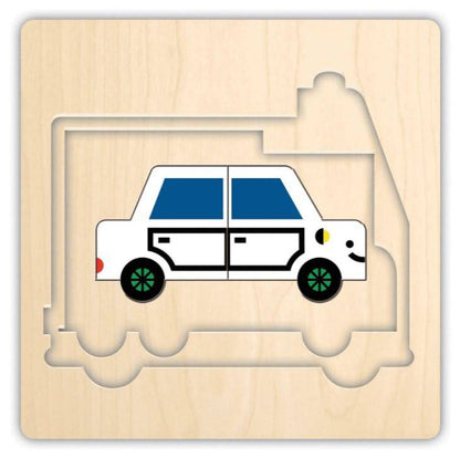Transportation 4 Layer Wood Puzzle