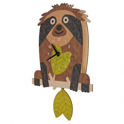 Tree Sloth Pendulum 3-D Clock