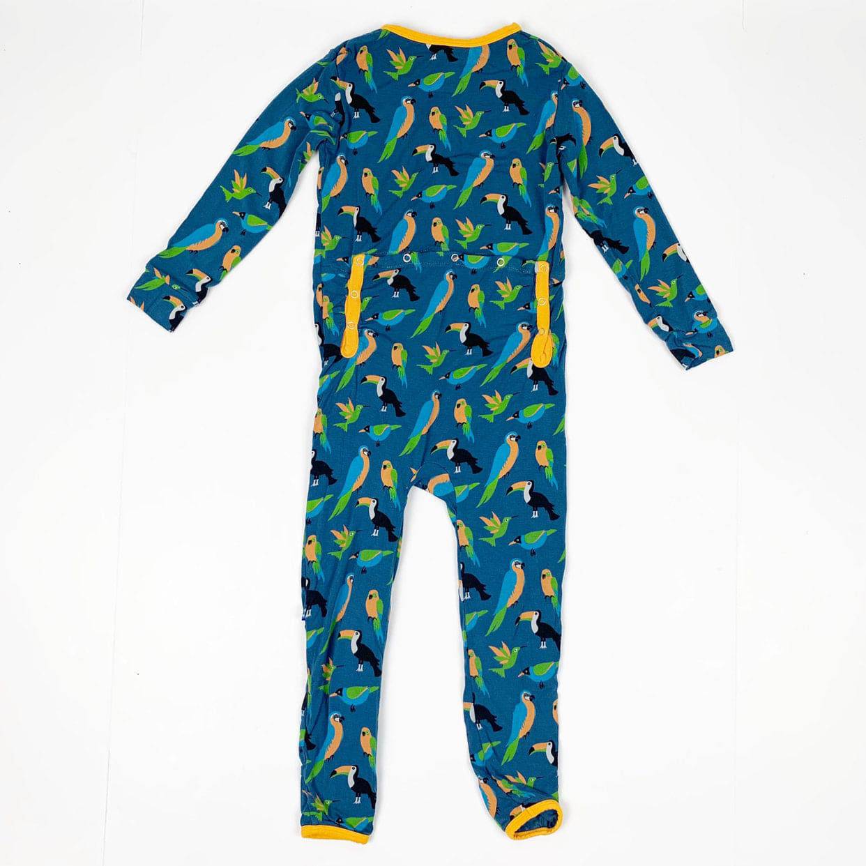 Tropical Bird Bamboo Print Coverall - Twinkle Twinkle Little One