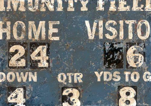 Vintage Scoreboard - Football - Canvas Reproduction