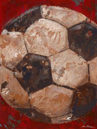Vintage Soccer Ball - Canvas Reproduction