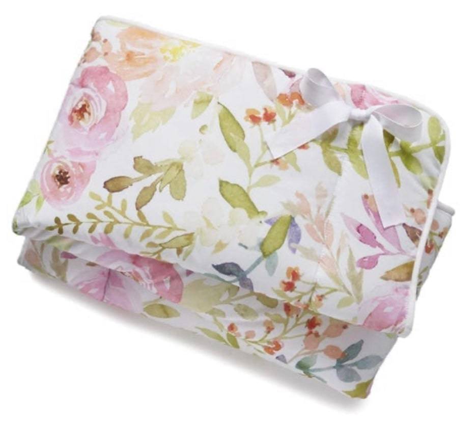 Watercolor Floral Guard Rail Cover - Twinkle Twinkle Little One