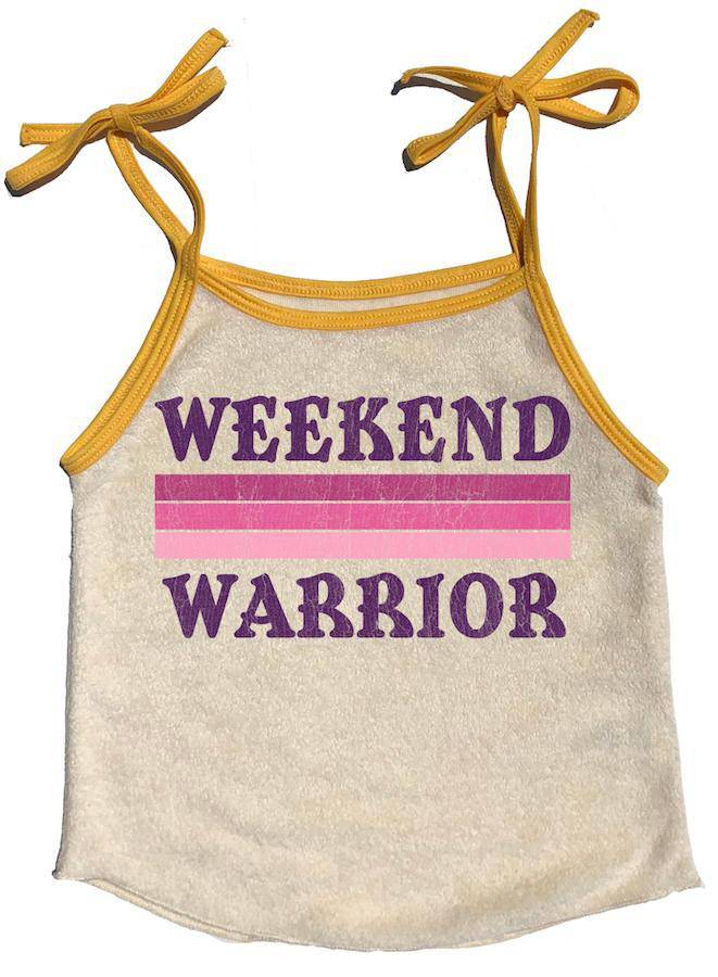 Weekend Warrior Terry Tie Tank - Twinkle Twinkle Little One