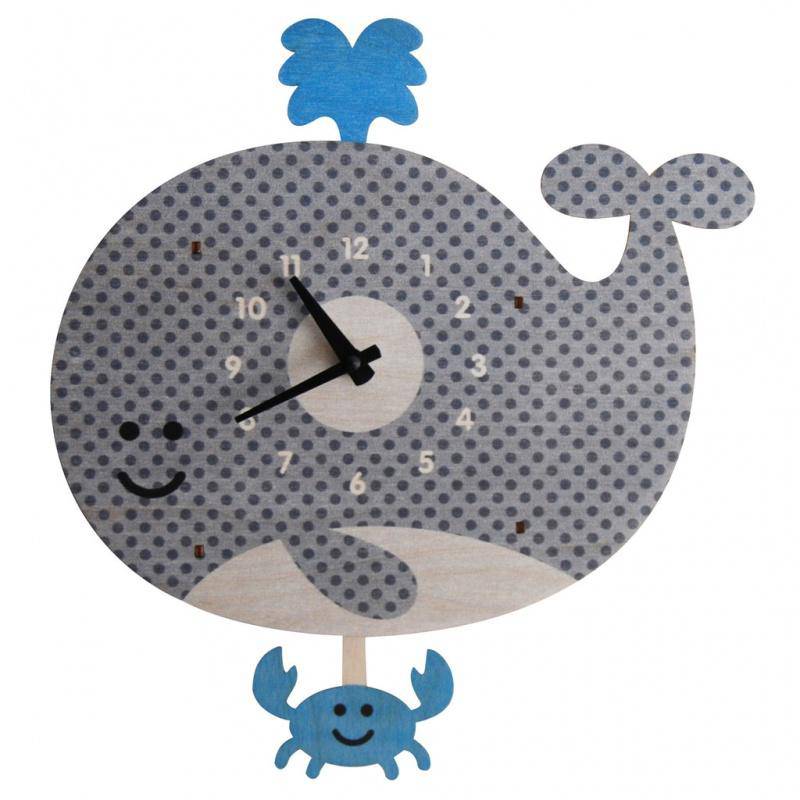 Whale Pendulum 3-D Clock