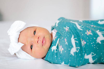 Whimsey Knit Swaddle Blanket
