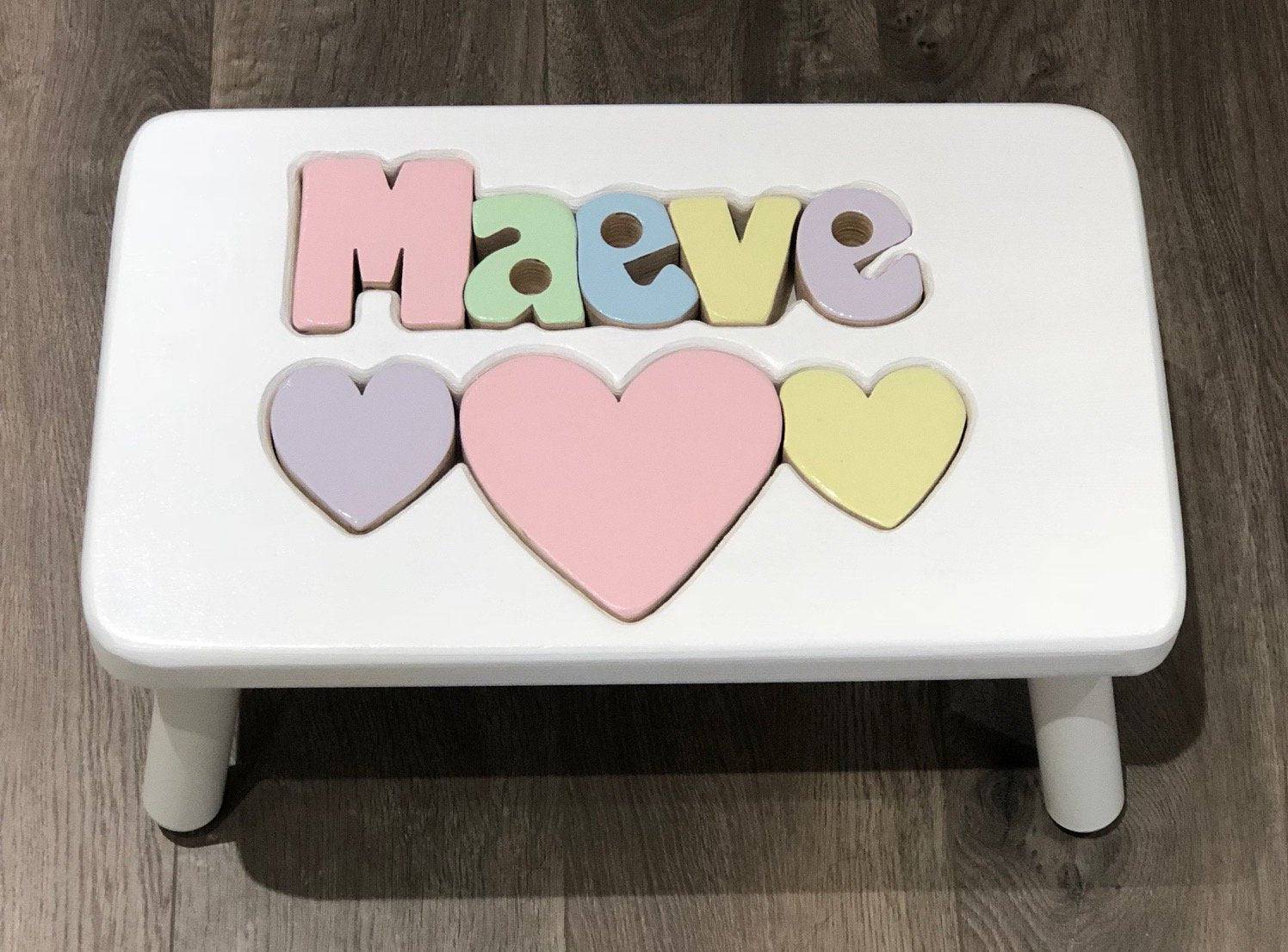 Personalized Puzzle Princess Stool