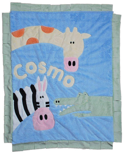 Wild Party Boogie Baby Crib Blanket with Flange