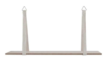 Wood Shelf w/ Fabric Brackets