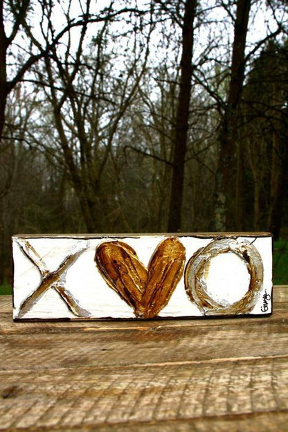 X&O Hand Painted Block