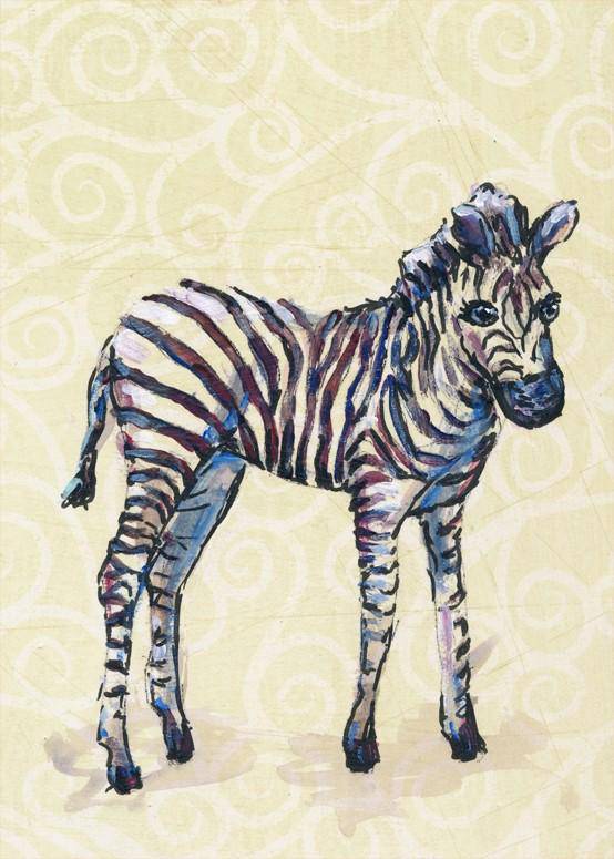Zebra Baby Canvas Art